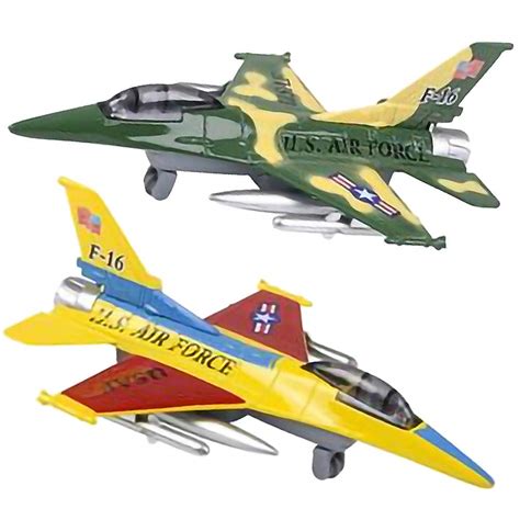 Buy ArtCreativity Diecast F-16 Jets with Pullback Mechanism, Set of 2 ...