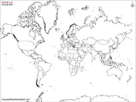 World Map Political Map Blank