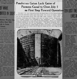 Opening of the Panama Canal: August 15, 1914 - The official blog of ...