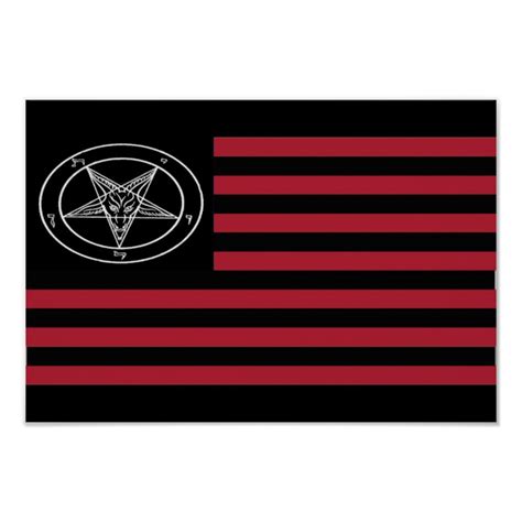 Satanic flag poster | Zazzle.com | Satan, Hail satan, Flag