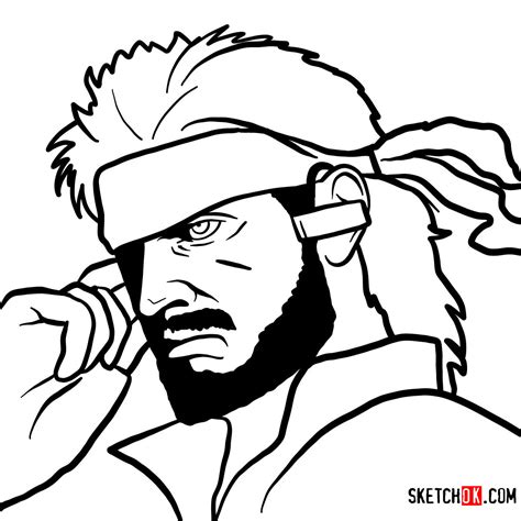 How to Draw Venom Snake's Face: A Metal Gear Solid Art Tutorial