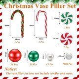 CHGBMOK 7065 PCS Christmas Vase Filler Decorations Floating Pearls ...