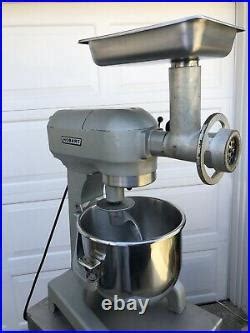 HOBART A200 20 QT MIXER 3 Speed. S. S. Bowl With 4 Attachments & Meat ...