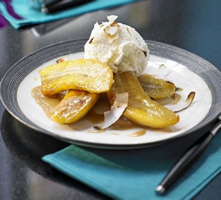 Fried coconut bananas recipe | BBC Good Food