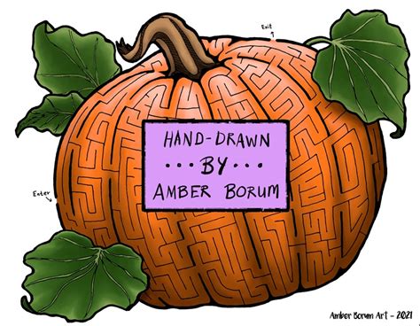 Pumpkin Maze - Amber Borum Art's Ko-fi Shop - Ko-fi ️ Where creators ...