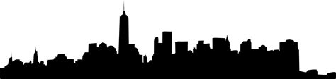 Silhouette Of New York City Skyline at GetDrawings | Free download