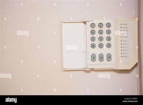 Close up of home security keypad Stock Photo - Alamy