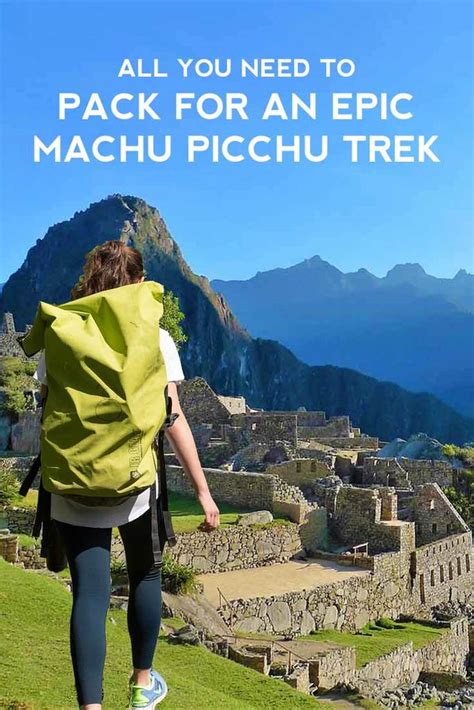 Inca Trail Packing List (Detailed Gear List) | Mountain IQ