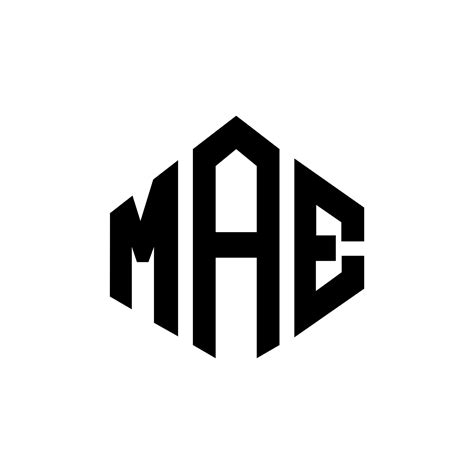 MAE letter logo design with polygon shape. MAE polygon and cube shape ...