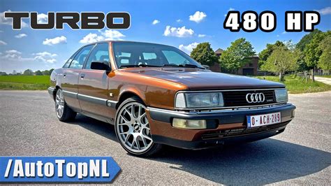 1990 AUDI 200 *BIG TURBO* REVIEW on AUTOBAHN by AutoTopNL - YouTube