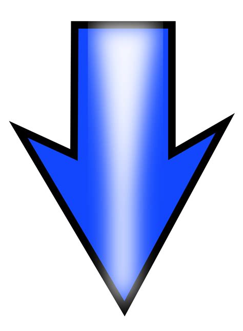 Public Domain Clip Art Image | Illustration of a blue arrow | ID ...