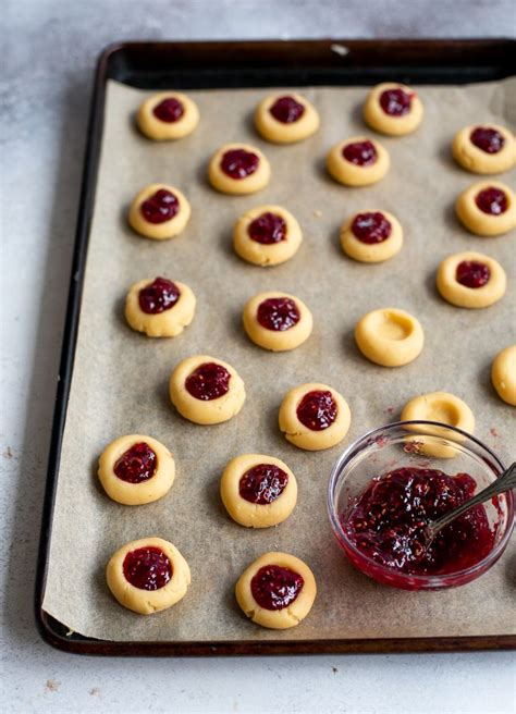 Thumbprint Cookies with Icing - The Baker Chick