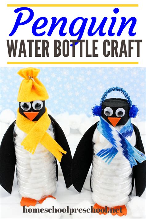 Water bottle penguin craft – Artofit