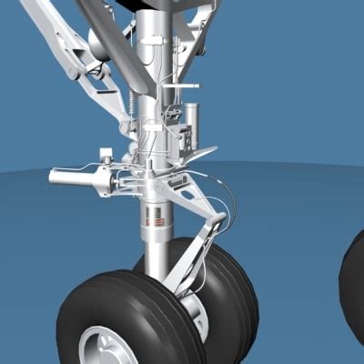 airbus a330 landing gear 3d model