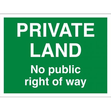 Private Land Right Of Way Signs - from Key Signs UK