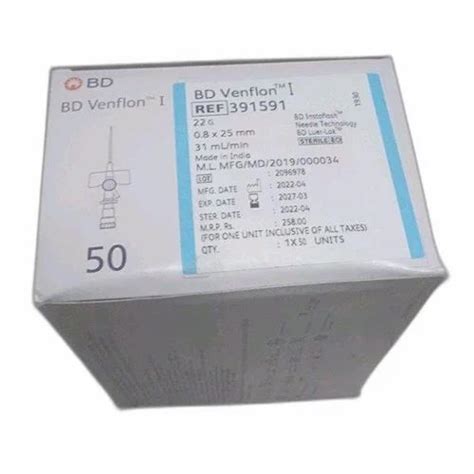 Polypropylene BD IV Cannula, For Hospital, 18 Gauge at Rs 2250/box in ...