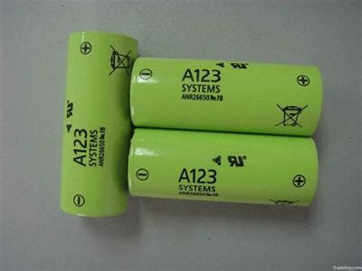 A123 ANR26650M1B 26650 3.3V 2500mah LiFePO4 Battery Cell