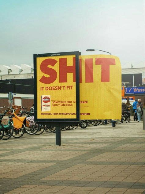 Shit doesn't fit! | Funny ads, Clever advertising, Guerrilla advertising