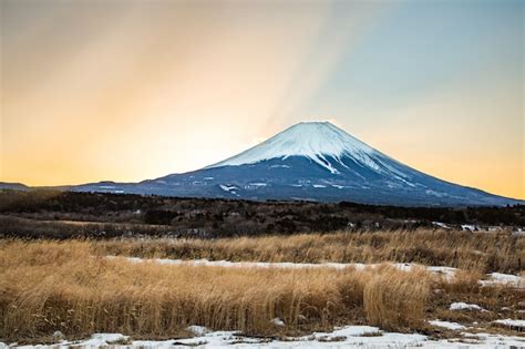 Premium Photo | Mountain fuji sunrise