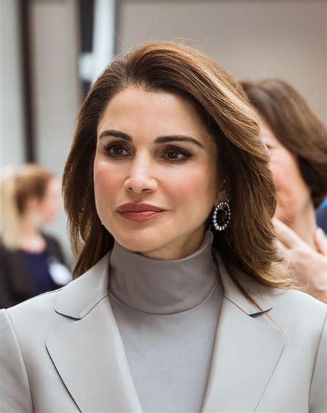 Queen Rania Al Abdullah during an official visit to the Netherlands, where Her Majesty also ...