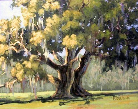 paintings of trees | Oak tree drawings, Tree painting, Watercolor trees