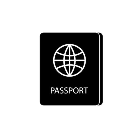 Premium Vector | Passport icon vector template illustration logo design