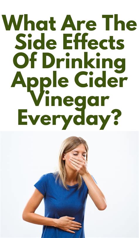 6 Side Effects of Drinking Too Much Apple Cider Vinegar | Apple cider ...