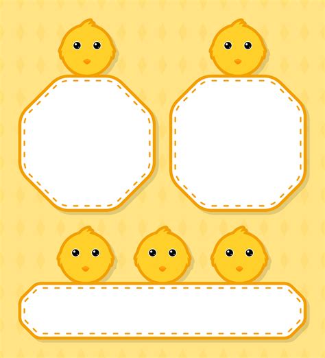 Set of cute banner with Chicken 8690400 Vector Art at Vecteezy