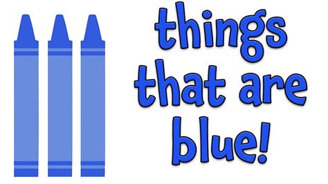 Blue Color Things For Kids