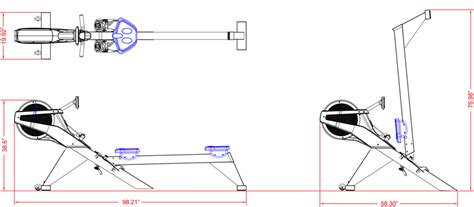 Air and Magnetic Resistance Pro Rowing Machine by BodyCraft (VR500)