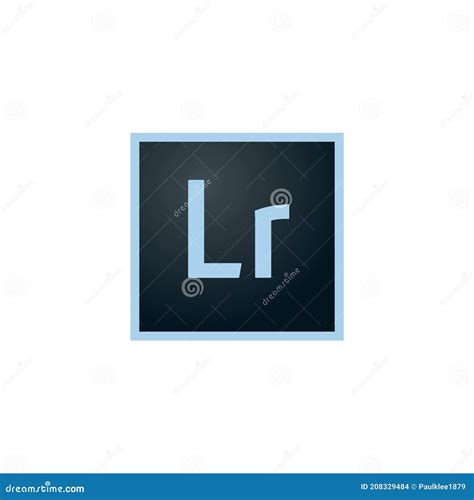 Adobe Lightroom Logo Editorial Ilustrativo Sobre Fondo Blanco Imagen de ...