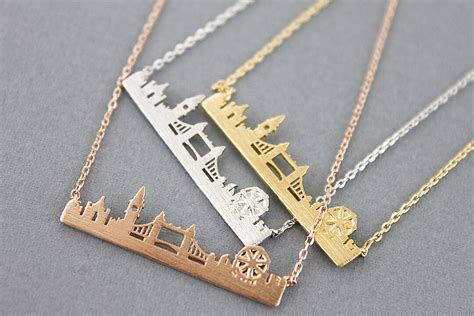 London Skyline Necklace London Skyline Pendant Necklace. - Etsy