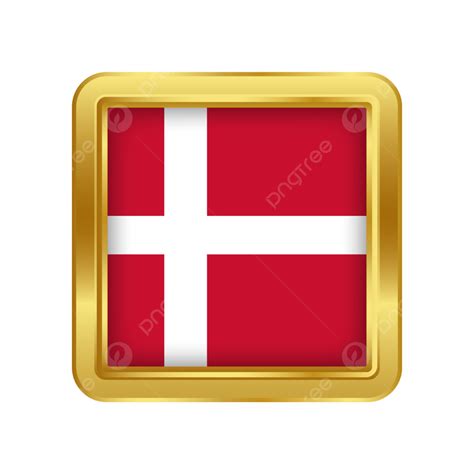 Danish Flag, Danish Badge Flag, Danish Flag Pins, Danish Denmark Badge PNG and Vector with ...