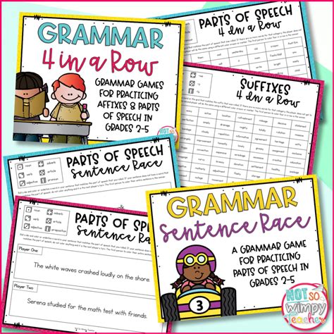 FREE Grammar Games Make Reviewing Grammar Fun and Easy - Not So Wimpy Teacher