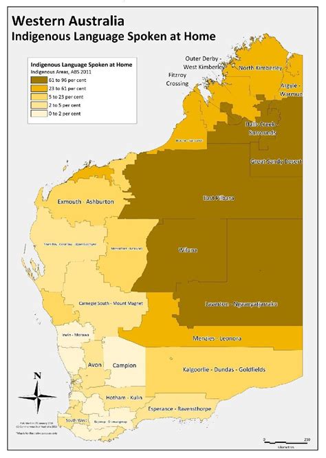 Indigenous Language Map Of Australia