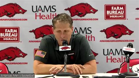 WATCH: Arkansas basketball coach Eric Musselman recaps win over Fordham ...