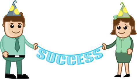 Success Party - Cartoon Business Characters Royalty-Free Stock Image ...