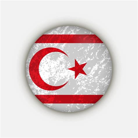 Country Northern Cyprus. Northern Cyprus flag. Vector illustration ...