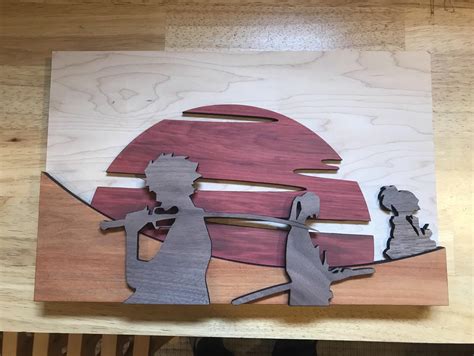 Update to my wooden Champloo art. Trimmed up the background and added Fuu. : r/anime