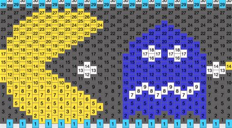 Pacman Ghost Pony Bead Patterns | Characters Kandi Patterns for Kandi Cuffs