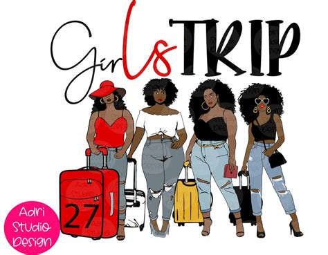 Melanin Black Woman Svg Luggage Svg Ladies Getaway Vacation - Etsy Canada