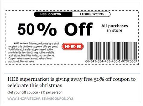 Fake H-E-B coupon spreading across Facebook