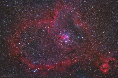 Star-Speckled Heart Nebula Glows Red in Lovely Deep-Space Photo | Space