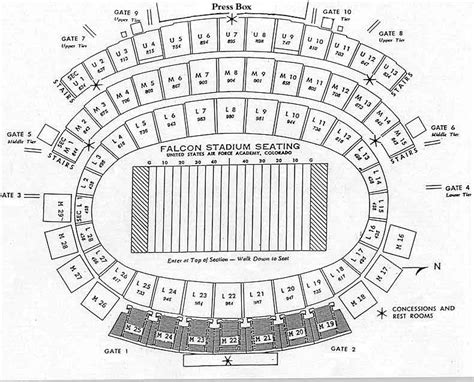 Air Force Football Stadium Seating Chart | Elcho Table