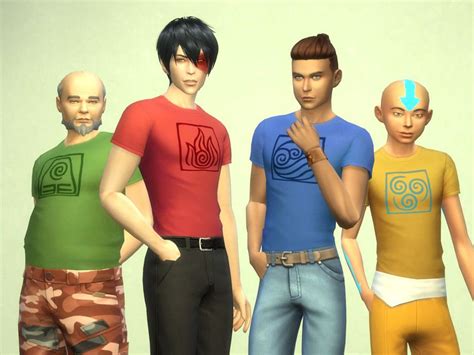 ATLA shirts in 2021 | Sims 4, Avatar the last airbender, The last airbender