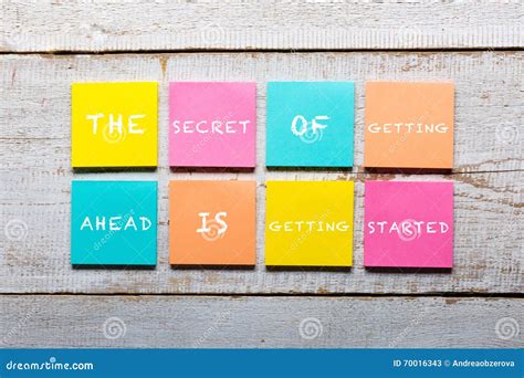 Motivational Quote on Colorful Sticky Notes Stock Image - Image of change, deadline: 70016343