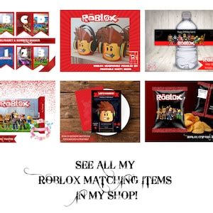 ROBLOX Chips Bag PRINTABLE Roblox Chip Bag Birthday Party I - Etsy