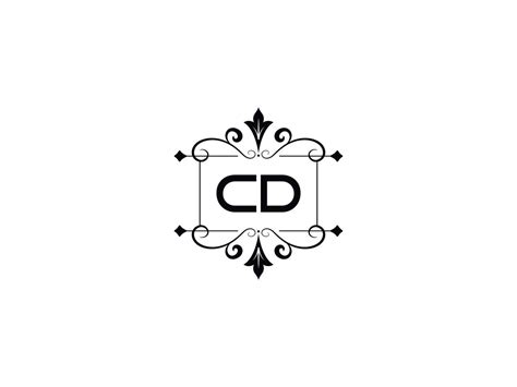 Creative Cd Logo Image, Monogram CD Luxury Letter Design 17136851 ...