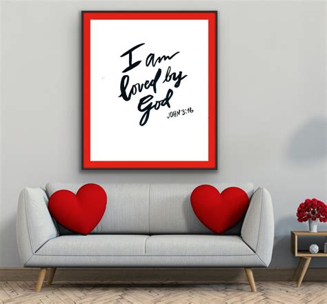 I Am Loved by God Printable-bible Verse Art-scripture - Etsy