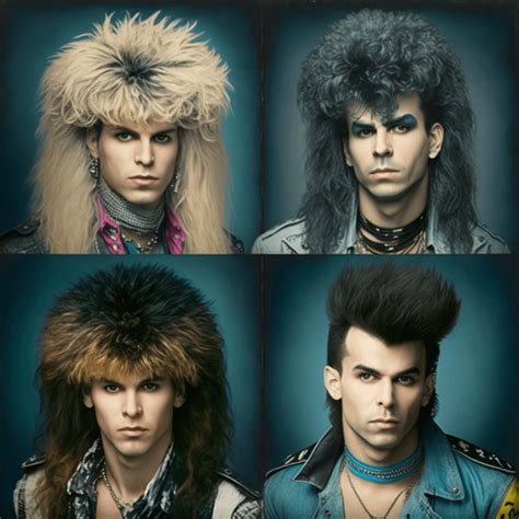 80's Hair Bands : r/midjourney